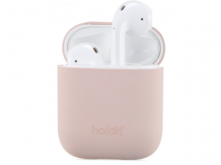 Holdit Silicone Case Airpods Nygård Blush Pink ryhmässä KODINELEKTRONIIKKA / Ääni & Kuva / Kuulokkeet & Tarvikkeet / Tarvikkeet @ TP E-commerce Nordic AB (C20095)