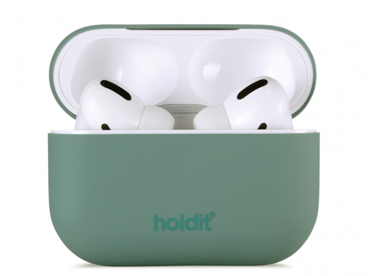 Holdit Silicone Case Airpods Pro Nygård Moss Green ryhmässä KODINELEKTRONIIKKA / Ääni & Kuva / Kuulokkeet & Tarvikkeet / Tarvikkeet @ TP E-commerce Nordic AB (C20098)