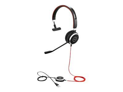 JABRA Evolve 40 Uc Mono ryhmässä TIETOKOONET & TARVIKKEET / Tietokonetarvikkeet / Kuulokkeet @ TP E-commerce Nordic AB (C20218)