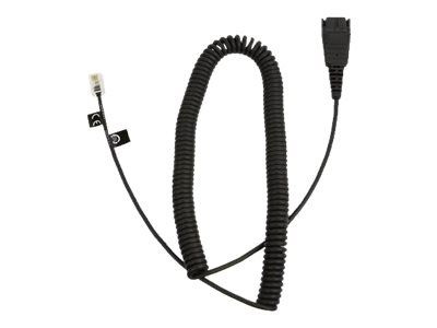 JABRA Office, Spiralsladd till Headseat 2m, Svart ryhmässä KODINELEKTRONIIKKA / Ääni & Kuva / Kiinteät puhelimet / Pöytäpuhelimet @ TP E-commerce Nordic AB (C20295)