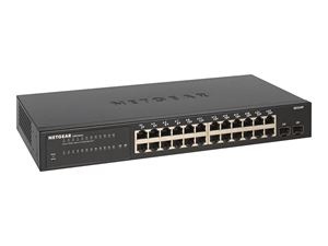 Netgear S350 24P GE SMART MANAGED PRO SW ryhmässä TIETOKOONET & TARVIKKEET / Verkko / Kytkimet / 10/100/1000Mbps @ TP E-commerce Nordic AB (C20537)