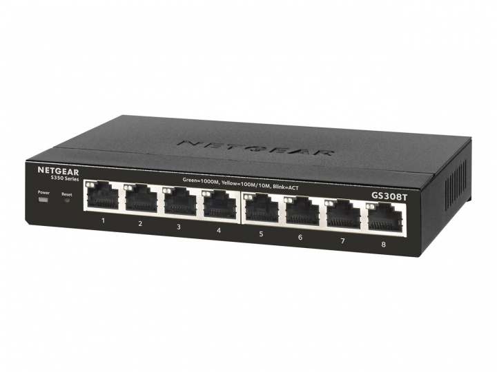 Netgear S350 8P GE SMART MANAGED PRO SW ryhmässä TIETOKOONET & TARVIKKEET / Verkko / Kytkimet @ TP E-commerce Nordic AB (C20539)