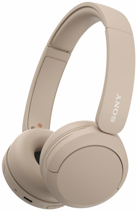 Sony WH-CH520 -langattomat sankakuulokkeet, beige ryhmässä KODINELEKTRONIIKKA / Ääni & Kuva / Kuulokkeet & Tarvikkeet / Kuulokkeet @ TP E-commerce Nordic AB (C20704)