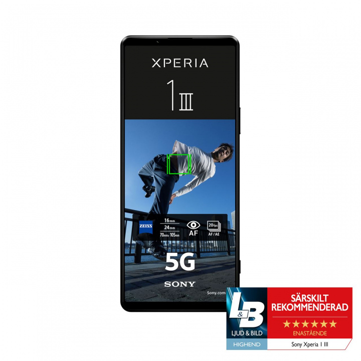 SONY Xperia 1 Mk3 Black ryhmässä ÄLYPUHELIMET JA TABLETIT / Kännykät & smartphones @ TP E-commerce Nordic AB (C20710)