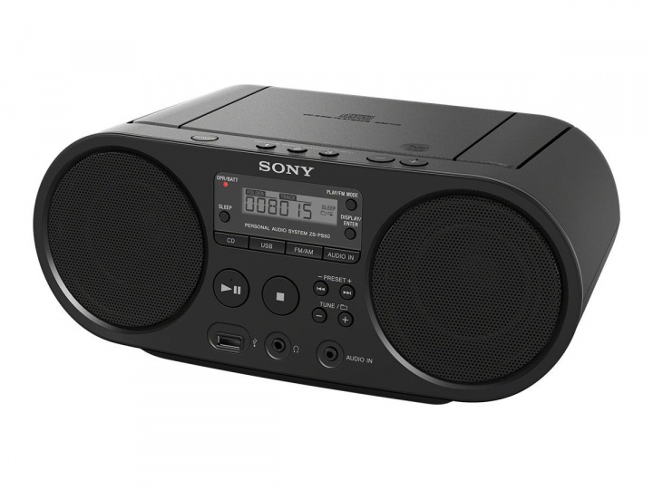 SONY ZSPS50B.CED ryhmässä KODINELEKTRONIIKKA / Ääni & Kuva / Kotiteatteri, HiFi ja kannettavat / Kannettavat musiikkisoittimet / CD-sottimet @ TP E-commerce Nordic AB (C20724)