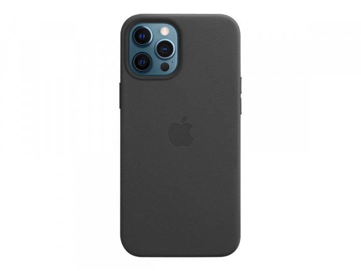 Apple iPhone 12 Pro Max Leather Case with MagSafe Black ryhmässä ÄLYPUHELIMET JA TABLETIT / Puhelimen suojakotelo / Apple / iPhone 12 Pro / Kuoret @ TP E-commerce Nordic AB (C20966)