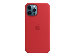 Apple iPhone 12 Pro Max Silicone Case with MagSafe Red ryhmässä ÄLYPUHELIMET JA TABLETIT / Puhelimen suojakotelo / Apple / iPhone 12 Pro / Kuoret @ TP E-commerce Nordic AB (C20973)