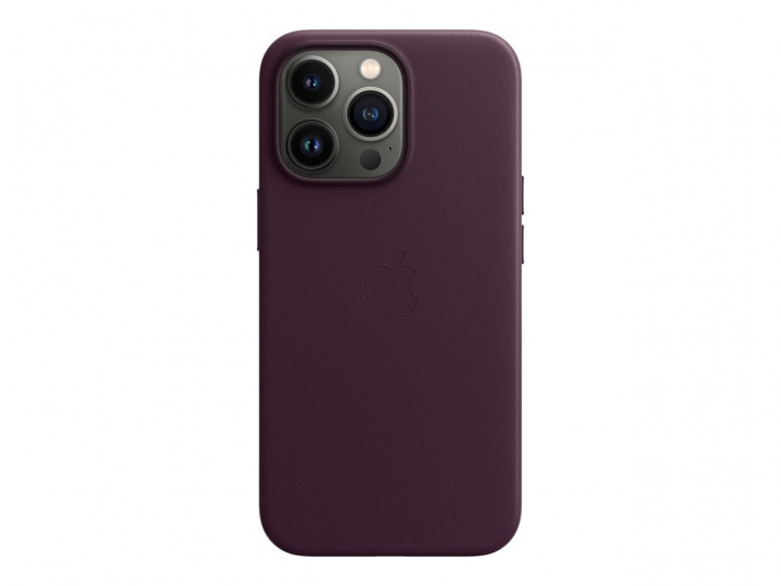 Apple iPhone 13 Pro Leather Case with MagSafe - Dark Cherry ryhmässä ÄLYPUHELIMET JA TABLETIT / Puhelimen suojakotelo / Apple / iPhone 13 Pro / Kuoret @ TP E-commerce Nordic AB (C21055)