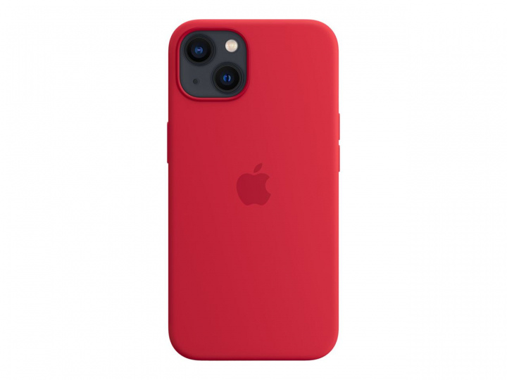 Apple iPhone 13 Silicone Case with MagSafe  Red ryhmässä ÄLYPUHELIMET JA TABLETIT / Puhelimen suojakotelo / Apple / iPhone 13 / Kuoret @ TP E-commerce Nordic AB (C21090)