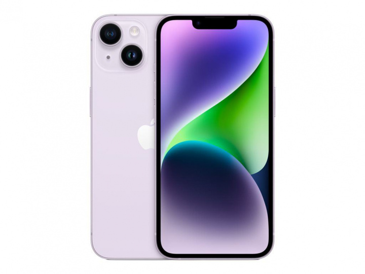 Apple iPhone 14 256 Gt -puhelin, violetti (MPWA3) ryhmässä ÄLYPUHELIMET JA TABLETIT / Kännykät & smartphones @ TP E-commerce Nordic AB (C21102)
