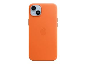 Apple iPhone 14 Plus Leather Case with MagSafe - Orange ryhmässä ÄLYPUHELIMET JA TABLETIT / Puhelimen suojakotelo / Apple / iPhone 14 @ TP E-commerce Nordic AB (C21139)