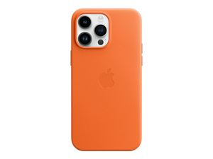 Apple iPhone 14 Pro Max Leather Case with MagSafe - Orange ryhmässä ÄLYPUHELIMET JA TABLETIT / Puhelimen suojakotelo / Apple / iPhone 14 @ TP E-commerce Nordic AB (C21205)