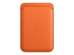 Apple iPhone Leather Wallet with MagSafe - Orange ryhmässä ÄLYPUHELIMET JA TABLETIT / Muut tarvikkeet / Muut @ TP E-commerce Nordic AB (C21235)