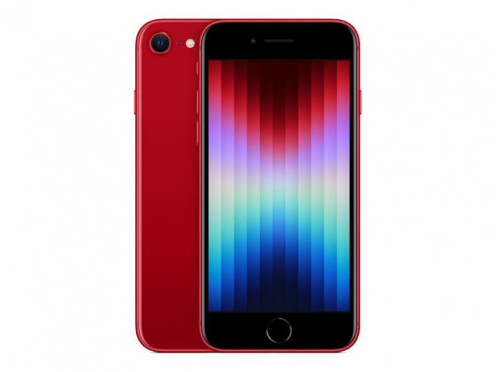 Apple iPhone SE 5G 128GB Red ryhmässä ÄLYPUHELIMET JA TABLETIT / Kännykät & smartphones @ TP E-commerce Nordic AB (C21240)