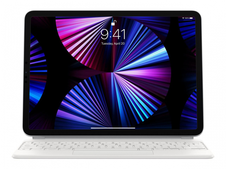 Apple Magic Keyboard iPad Pro 11-in G4/iPad Air G5 Swe White ryhmässä ÄLYPUHELIMET JA TABLETIT / Tabletin suojakotelo / Apple iPad @ TP E-commerce Nordic AB (C21280)