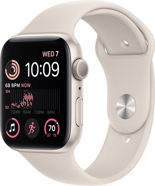 Apple WATCH SE GPS 44MM STARLIGHT ryhmässä ÄLYPUHELIMET JA TABLETIT / Urheilu, koti ja vapaa-aika / Apple Watch & tarvikkeet / Apple Watch @ TP E-commerce Nordic AB (C21340)