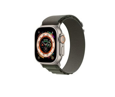 Apple Watch Ultra GPS + Cell 49mm Green Alpine Loop - Medium ryhmässä ÄLYPUHELIMET JA TABLETIT / Urheilu, koti ja vapaa-aika / Apple Watch & tarvikkeet / Apple Watch @ TP E-commerce Nordic AB (C21369)