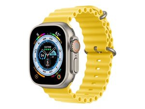 Apple Watch Ultra GPS + Cell 49mm Yellow Ocean Band ryhmässä URHEILU, VAPAA-AIKA JA HARRASTUS / Urheilu- ja sykekellot / Älykellot @ TP E-commerce Nordic AB (C21378)