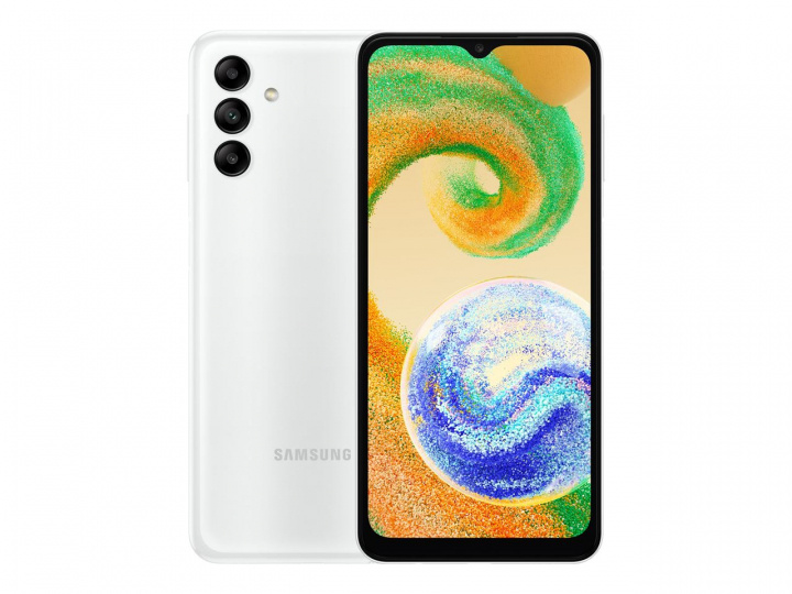 Samsung Galaxy A04s 32Gb White ryhmässä ÄLYPUHELIMET JA TABLETIT / Kännykät & smartphones @ TP E-commerce Nordic AB (C21634)