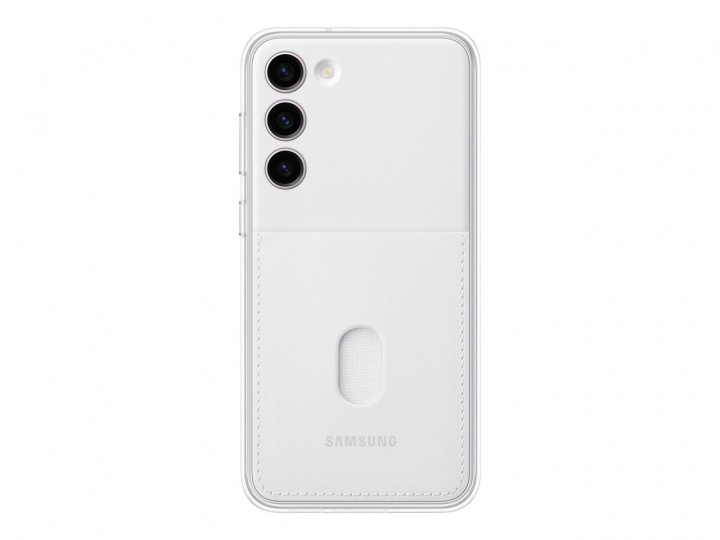 Samsung Galaxy S23 Plus Frame Case White ryhmässä ÄLYPUHELIMET JA TABLETIT / Puhelimen suojakotelo / Samsung @ TP E-commerce Nordic AB (C21713)