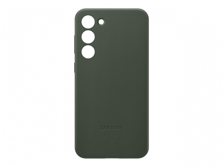 Samsung Galaxy S23 Plus Leather Case Green ryhmässä ÄLYPUHELIMET JA TABLETIT / Puhelimen suojakotelo / Samsung @ TP E-commerce Nordic AB (C21716)