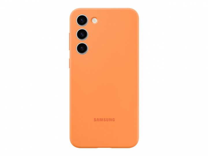 Samsung Galaxy S23 Plus Silicone Case Orange ryhmässä ÄLYPUHELIMET JA TABLETIT / Puhelimen suojakotelo / Samsung @ TP E-commerce Nordic AB (C21722)