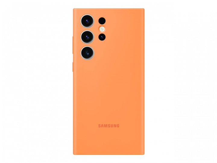 Samsung Galaxy S23 Ultra Silicone Case Orange ryhmässä ÄLYPUHELIMET JA TABLETIT / Puhelimen suojakotelo / Samsung @ TP E-commerce Nordic AB (C21767)