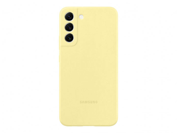 Samsung Silicone Cover Galaxy S22 Plus Yellow ryhmässä ÄLYPUHELIMET JA TABLETIT / Puhelimen suojakotelo / Samsung @ TP E-commerce Nordic AB (C21912)
