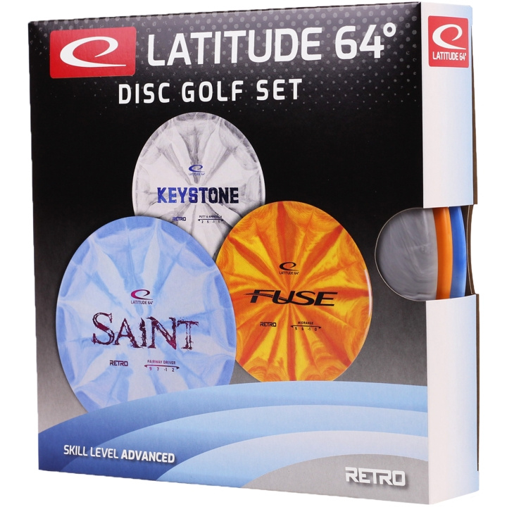 Latitude 64 Disc Golf Retro Burst Advanced Startset ryhmässä LELUT, TUOTTEET LAPSILLE JA VAUVOILLE / Ulkoleut / Urheilu & Pelit @ TP E-commerce Nordic AB (C22076)