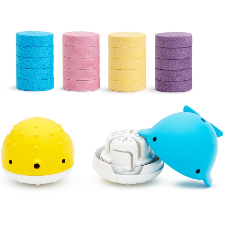 Munchkin Colour Buddies & 20 pack Bath bombs ryhmässä KAUNEUS JA TERVEYS / Ihonhoito / Kehon hoito / Kylpy- ja suihkugeelit @ TP E-commerce Nordic AB (C22158)