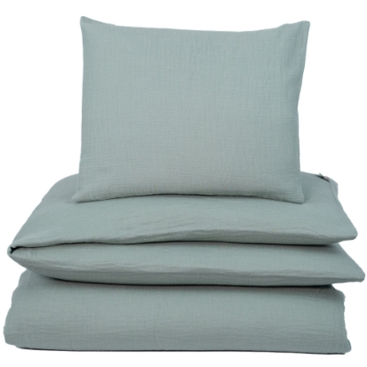 NG Baby Påslakan Vagga Muslin Frosty Green ryhmässä LELUT, TUOTTEET LAPSILLE JA VAUVOILLE / Lasten tekstiilit / Sänkyvaatteet / Vuodevaatteet pinnasänkyyn @ TP E-commerce Nordic AB (C22196)
