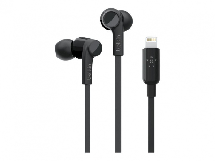 Belkin Soundform Headphones With Lightning Connector Black ryhmässä KODINELEKTRONIIKKA / Ääni & Kuva / Kuulokkeet & Tarvikkeet / Kuulokkeet @ TP E-commerce Nordic AB (C22221)