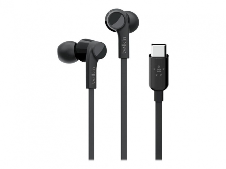 Belkin Usb-C In-Ear Headphone Black ryhmässä KODINELEKTRONIIKKA / Ääni & Kuva / Kuulokkeet & Tarvikkeet / Kuulokkeet @ TP E-commerce Nordic AB (C22224)