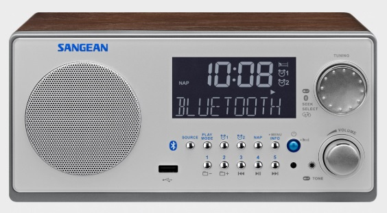 Sangean WR22 Bluetooth ryhmässä KODINELEKTRONIIKKA / Ääni & Kuva / Kotiteatteri, HiFi ja kannettavat / Radio & Herätyskellot / Radio @ TP E-commerce Nordic AB (C22384)