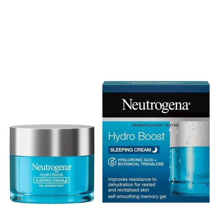 Neutrogena Hydro Boost Sleeping Cream 50ml ryhmässä KAUNEUS JA TERVEYS / Ihonhoito / Kasvot / Päivävoide @ TP E-commerce Nordic AB (C22598)