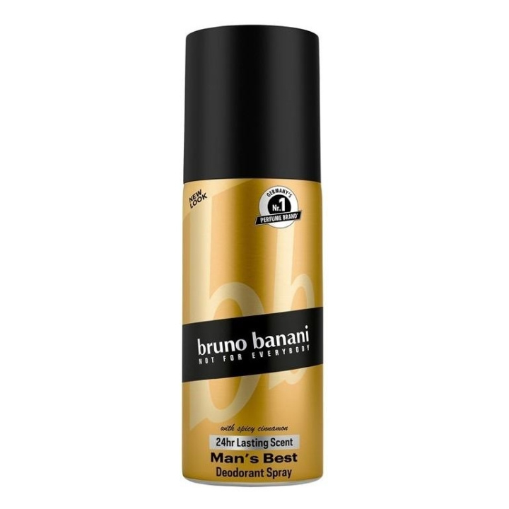 Bruno Banani Man\'s Best Deodorant Spray 150ml ryhmässä KAUNEUS JA TERVEYS / Tuoksut & Parfyymit / Deodorantit / Miesten deodorantit @ TP E-commerce Nordic AB (C22942)