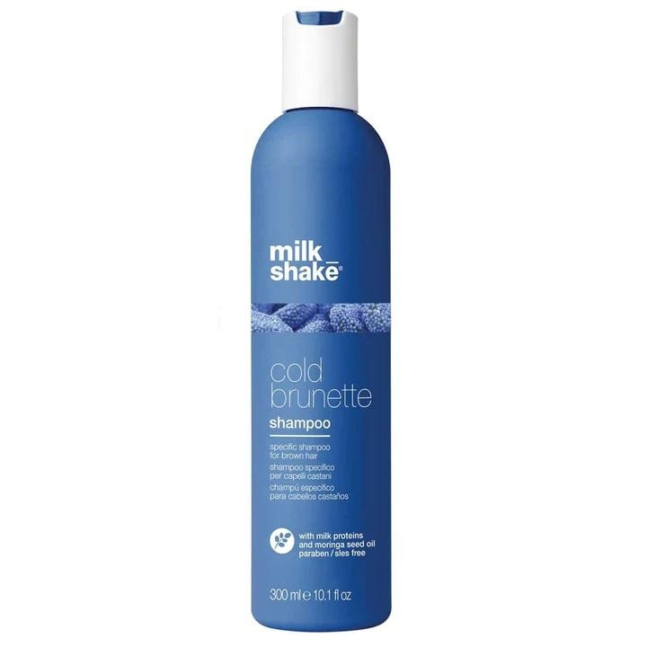 Milk_Shake Cold Brunette Shampoo 300ml ryhmässä KAUNEUS JA TERVEYS / Hiukset &Stailaus / Hiustenhoito / Hiusväri / Hopeinen shampoo @ TP E-commerce Nordic AB (C23007)