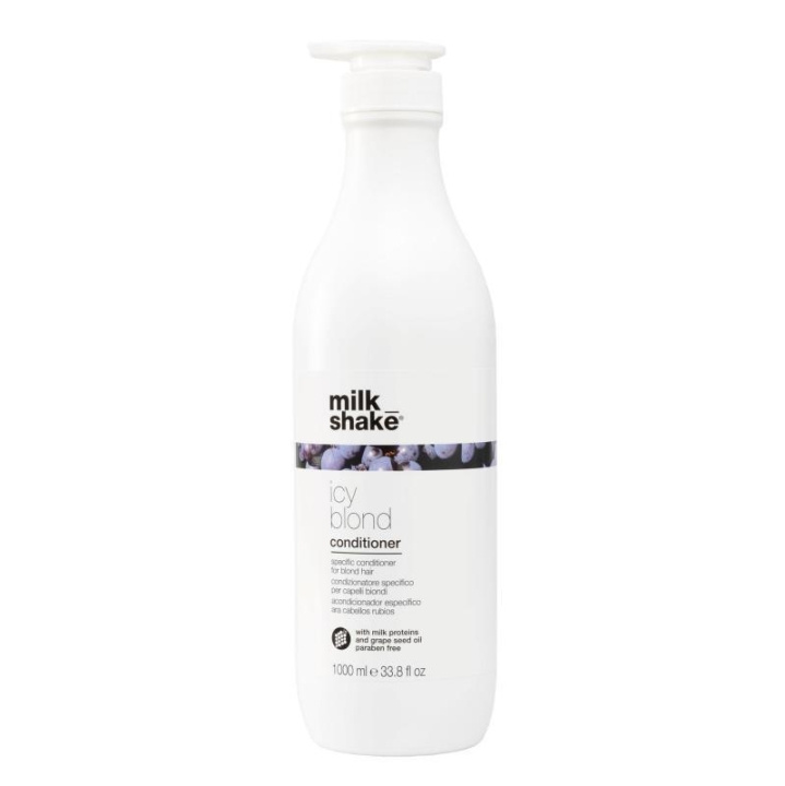 Milk_Shake Icy Blonde Conditioner 1000ml ryhmässä KAUNEUS JA TERVEYS / Hiukset &Stailaus / Hiustenhoito / Hiusväri / Hopeanvärinen hoitoaine @ TP E-commerce Nordic AB (C23010)