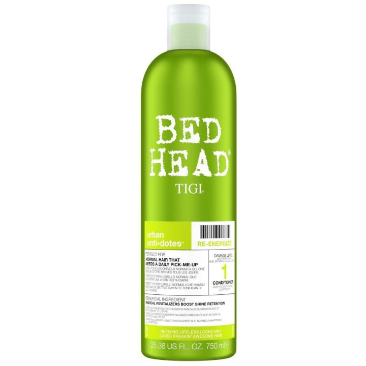 TIGI Bed Head Re-energize Conditioner 1 750ml ryhmässä KAUNEUS JA TERVEYS / Hiukset &Stailaus / Hiustenhoito / Hoitoaine @ TP E-commerce Nordic AB (C23043)