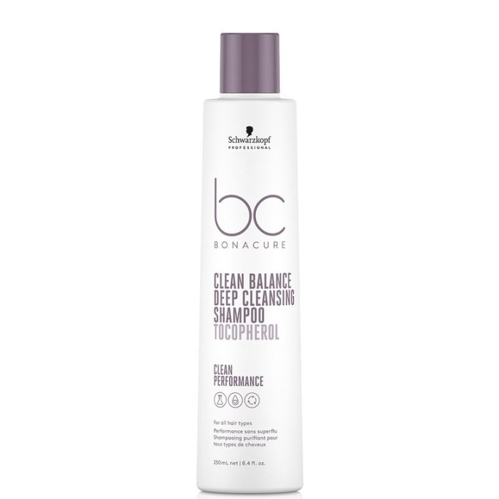 Schwarzkopf BC Clean Balance Deep Cleansing Shampoo 250ml ryhmässä KAUNEUS JA TERVEYS / Hiukset &Stailaus / Hiustenhoito / Shampoo @ TP E-commerce Nordic AB (C23066)