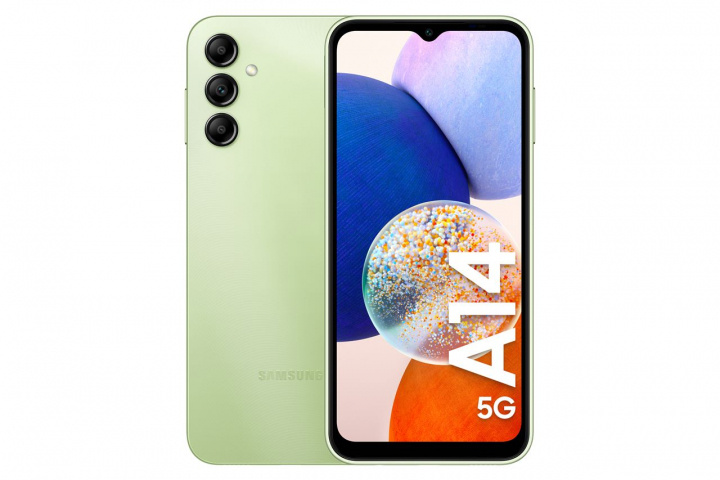 Samsung Galaxy A14 5G 128GB Light Green ryhmässä ÄLYPUHELIMET JA TABLETIT / Kännykät & smartphones @ TP E-commerce Nordic AB (C23147)