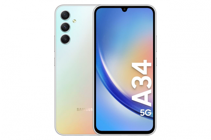 Samsung Galaxy A34 5G 128GB White ryhmässä ÄLYPUHELIMET JA TABLETIT / Kännykät & smartphones @ TP E-commerce Nordic AB (C23159)