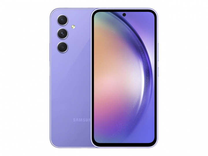Samsung Galaxy A54 5G 128GB Light Violet ryhmässä ÄLYPUHELIMET JA TABLETIT / Kännykät & smartphones @ TP E-commerce Nordic AB (C23167)