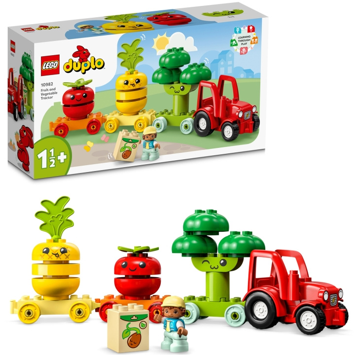 LEGO DUPLO My First 10982 - Hedelmä- ja vihannesviljelijän traktori ryhmässä LELUT, TUOTTEET LAPSILLE JA VAUVOILLE / Leikkikalut, Askartelu &Pelit / Rakennuslelut / Lego @ TP E-commerce Nordic AB (C23224)
