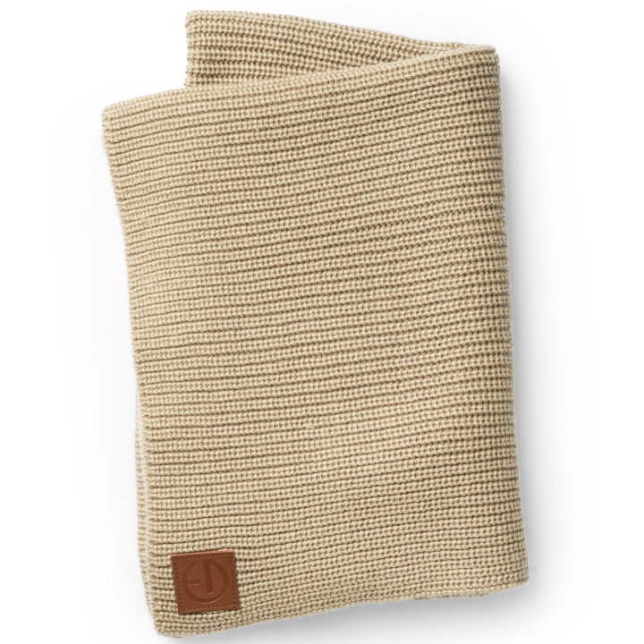 Elodie Details Wool Knitted Blanket - Pure Khaki ryhmässä LELUT, TUOTTEET LAPSILLE JA VAUVOILLE / Lasten tekstiilit / Vauvan huovat @ TP E-commerce Nordic AB (C23261)