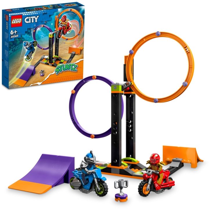 LEGO City Stuntz - Snurrande Stuntutmaning 60360 ryhmässä LELUT, TUOTTEET LAPSILLE JA VAUVOILLE / Leikkikalut, Askartelu &Pelit / Rakennuslelut / Lego @ TP E-commerce Nordic AB (C23362)