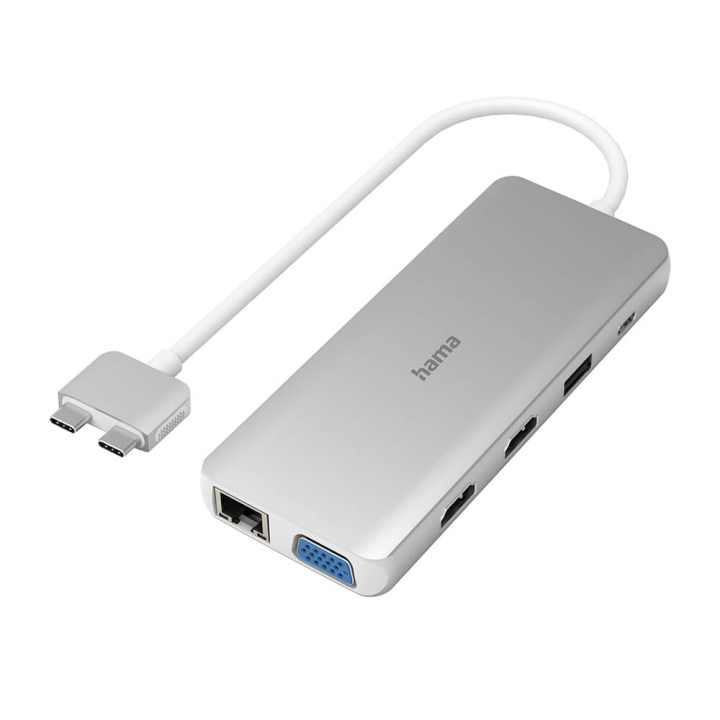 HAMA Hub USB-C Connect2Mac 12 ports ryhmässä TIETOKOONET & TARVIKKEET / Tietokonetarvikkeet / USB-telakat @ TP E-commerce Nordic AB (C23471)