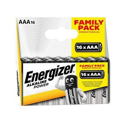 ENERGIZER Batteri AAA/LR03 Alkaline Power 16-pack ryhmässä KODINELEKTRONIIKKA / Paristot & Laturit / Akut / AAA @ TP E-commerce Nordic AB (C23509)