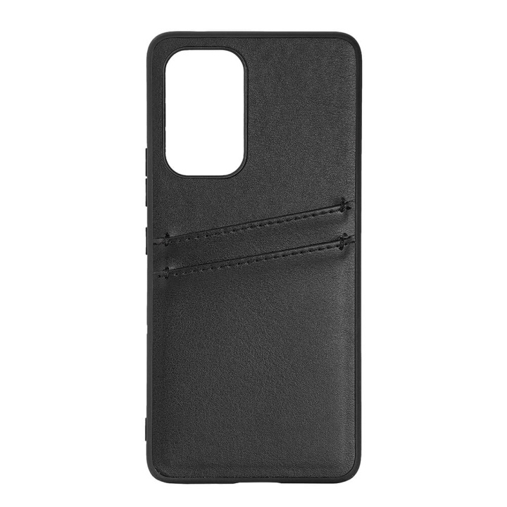 BUFFALO Backcover PU 2 card Samsung A53 5G Black ryhmässä ÄLYPUHELIMET JA TABLETIT / Puhelimen suojakotelo / Samsung @ TP E-commerce Nordic AB (C23544)