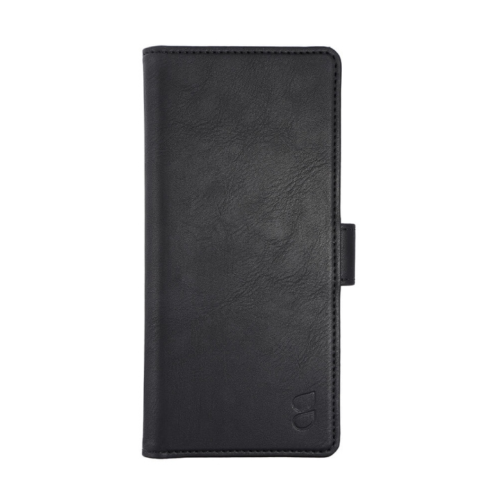 GEAR Classic Wallet 3 card Motorola Moto E13 4G Black ryhmässä ÄLYPUHELIMET JA TABLETIT / Puhelimen suojakotelo / Motorola @ TP E-commerce Nordic AB (C23553)